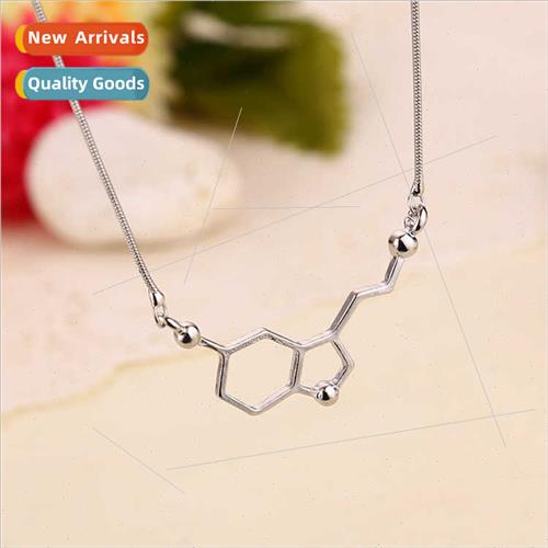 dopamine molecule science student necklace love equation che