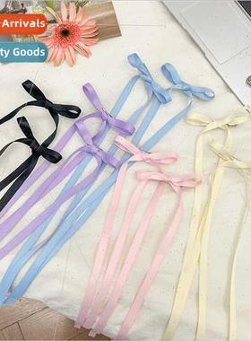 Braided hair ribbons tied hair headdress bow hair clips fema