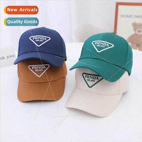 Boys baseball cap PRNDA letters triangle label duck tongue c
