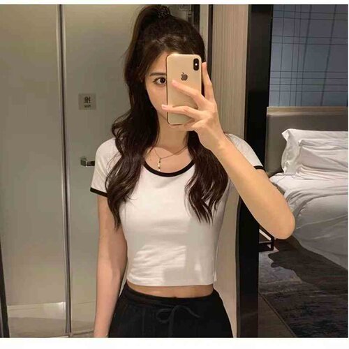 Spice Girls short t-shirt tops women Spring summer new tight