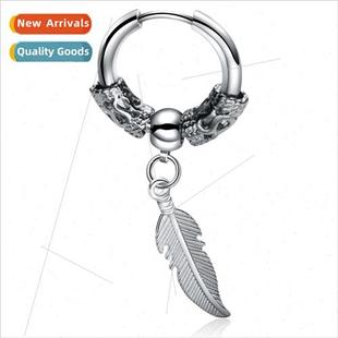 wind metal personaly creative strai Korean earrings simple