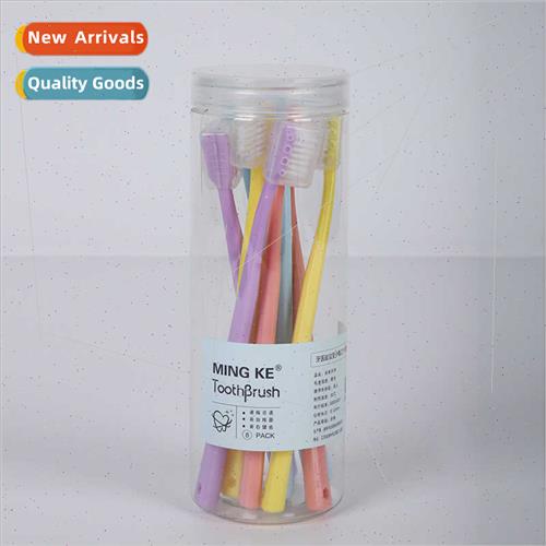 Bucket Adult 8pcs Macaroon Soft Bristle Toothbrush Microbusi