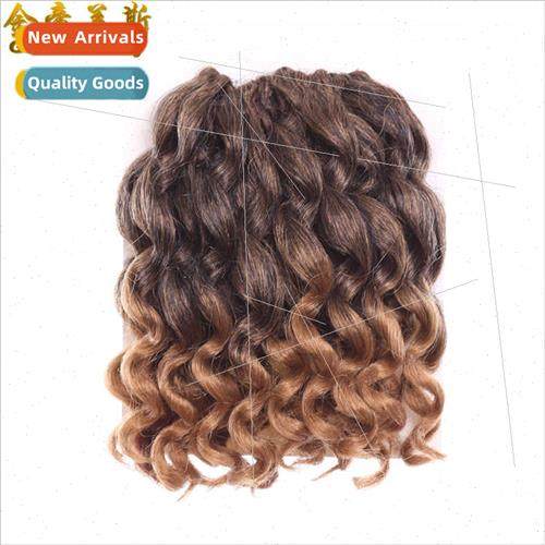 Women crochet hair wand curl hair extensions high temperatur