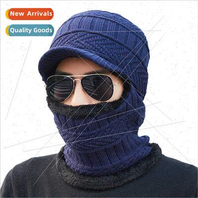 Hat men fall winter leaky eyes wrapped head cap padded thick