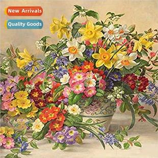 DIY Flower Handmade Stch Threa mple New Full Cross Vase