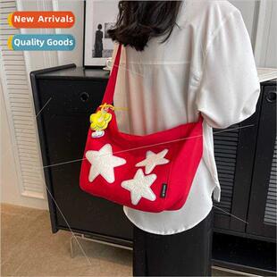 cute pentagram crossbody bag bag female class casual backpac