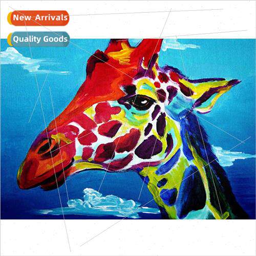 Painted art giraffe diamond painting new modern living room