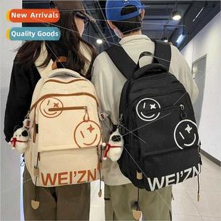 Korea junior simple Schoolbag backpack ins letters female
