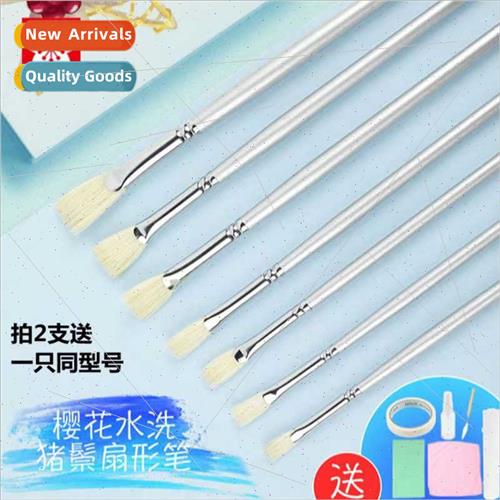 Sakura Fan Pen Nylon Hair Gouache Pen ngle Art Color Waterco