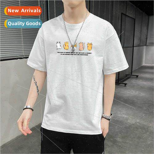Summer new men short-sleeved t-shirt nd printing clothes tid