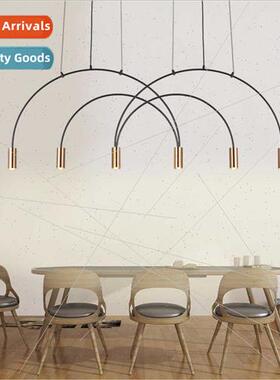 Scandinavian post-modern light luxury minimalist guest dinin