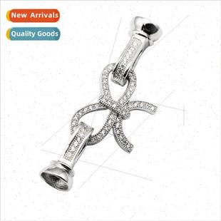 accessories 925 clasp new necklace jewelry bow 2021 silver