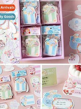 Sweet Tea Story Sticky Notes Bag Cute Girl Heart Sticky Note