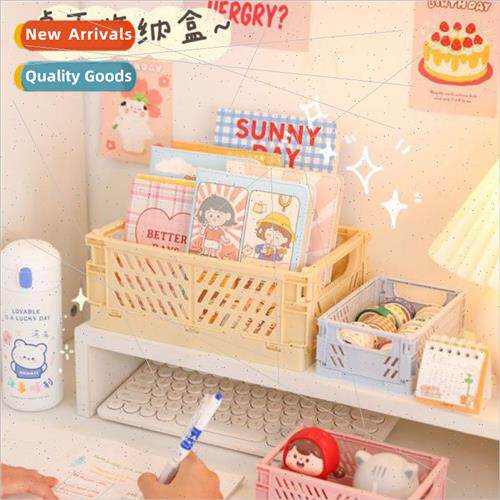 Desktop foldable organizer student stationery shelf sub sund