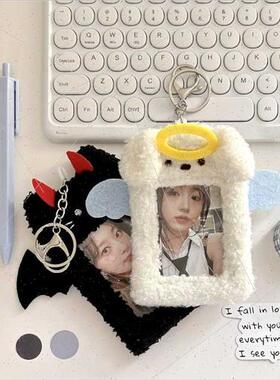 Ins couple  plush ID card holder cute animal campus meal car