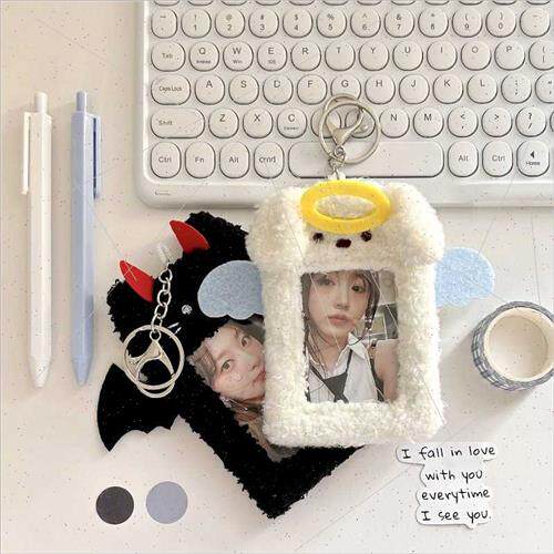 Ins couple  plush ID card holder cute animal campus meal car