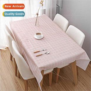 tablecloths fabric waterprooilprowashable plaid tab ins PEVA