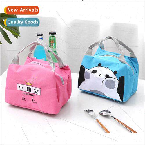 Cartoon Bento Bag Handheld nch Bag Outdoor Picnic Bag Winter