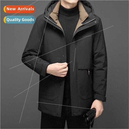 Winter men hooded down jacket jacket casual thickened warm m