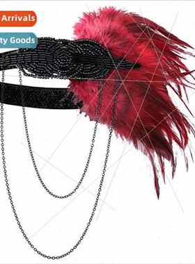 Personalized creative rhinestone headbset hand-sewn rice bea
