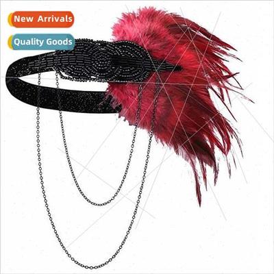 Personalized creative rhinestone headbset hand-sewn rice bea