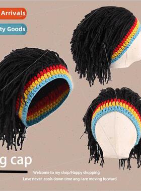 Halloween Reggae Caveman Woolen Wig Hat Spooky Styling Photo