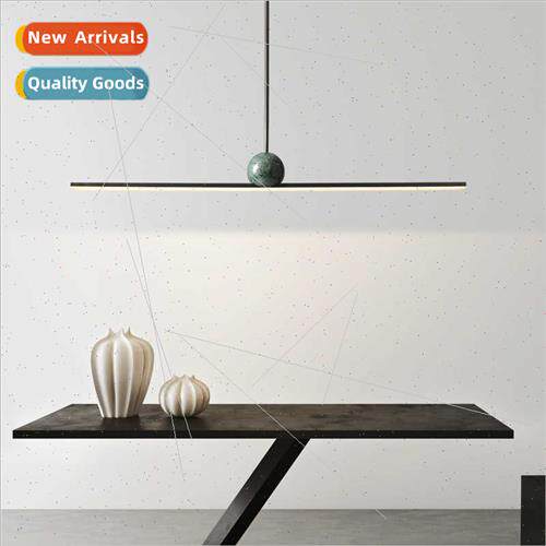 Scandinavian modern design long dining table lamp all copper
