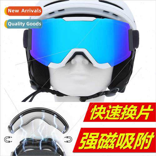New ski glasses REVO real film double layer anti-fog windscr