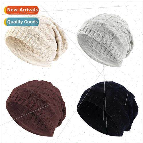 Knted wrap-around head cap fall winter warm ear protection s