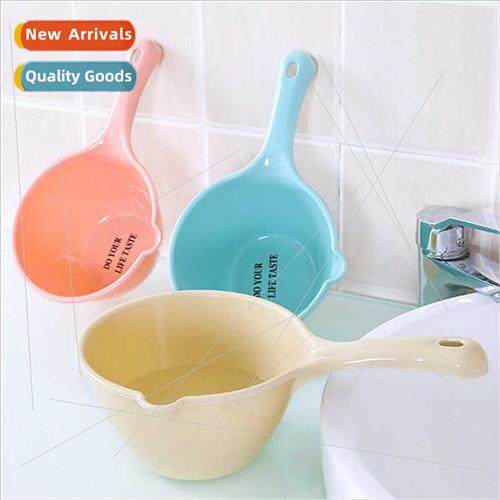 Plastic thickened water scoop kchen long handle water scoop