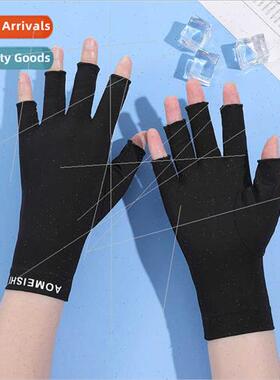 Summer ice silk sunscreen gloves women anti-ultraviolet driv