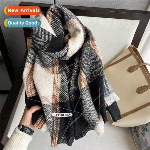 Korean  imation cashmere 2023 new scarf scarf men women univ