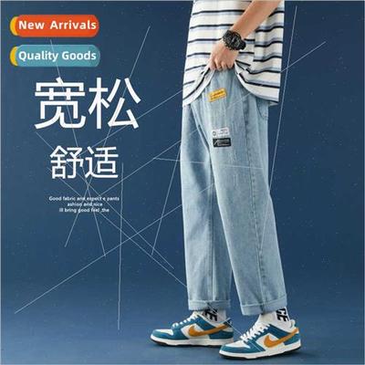 Jeans wide-legged pants men spring new loose straight pants