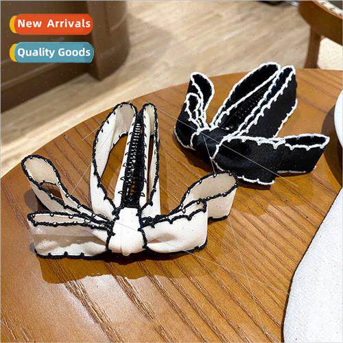 Bow hair clips back head banana clip vertical clip ponytail