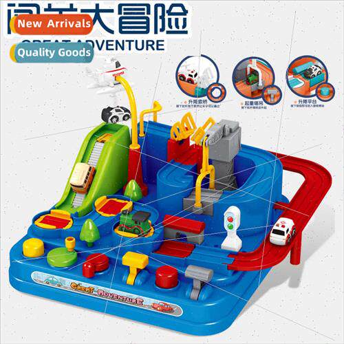 Car breakthrough adventure train track set puzzle children b