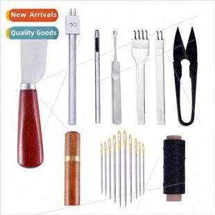 leather diy tool DIY row sewn set punch hand