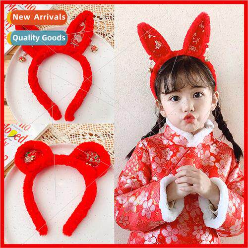 Children hair bands 2022 new girls -slip cat ears cute red n