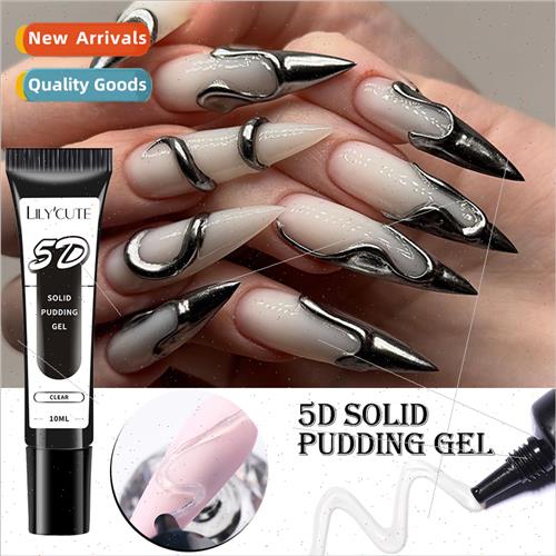 10ml 5D Solid Pudding Nail Gel Translucent Style ner Embos