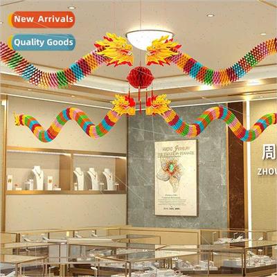 2024 decorations scene arrangement wave flag pull flag New Y