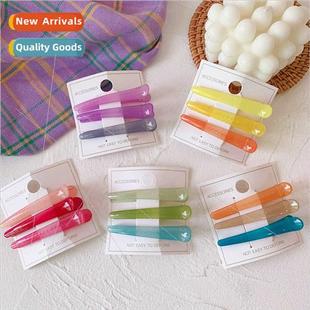 jelly color sets sweet ban headdress clip Korean duckbill