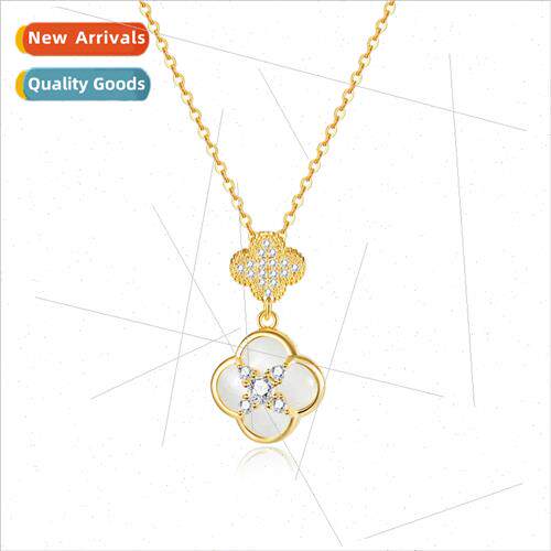 Korea fashion simple wind lucky grass collarbone chain stain