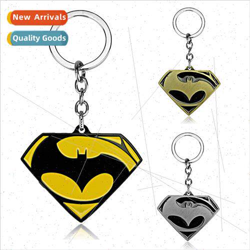 Movie around Batman v Superman keychain creative S logo car