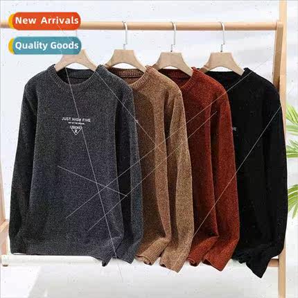 Men 2023 fall winter new youth fashion round neck pullover c