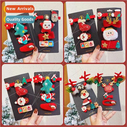 Christmas gift box cute children Christmas antler hair bands