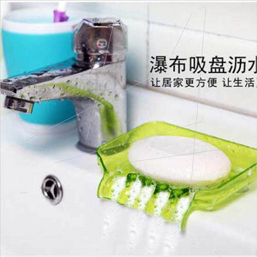 Dazzling Colorful Suction Cup Drainage Soap Box Soap Box Can