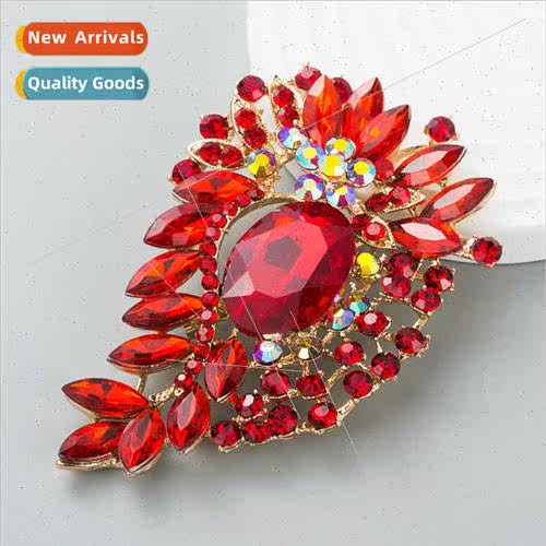 Fashion ins pin alloy rhinestone brooch corsage female high-