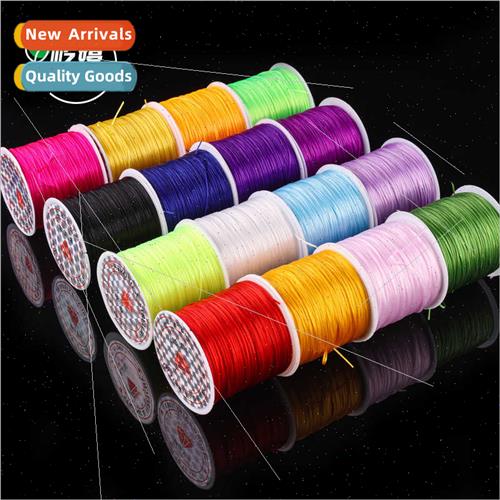 Large Loop Flat Elastic Cord Crystal Flat Wire Beading Cord-封面