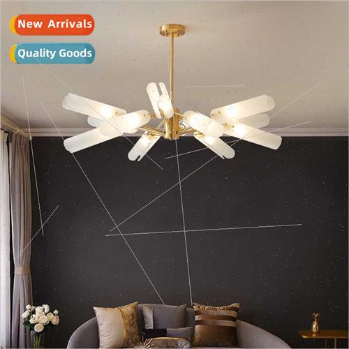 Copper Nordic chandelier post-modern living room bedroom lam