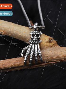 Punk Skull Pendant Necklace Men  Hip Hop Accessories Europe