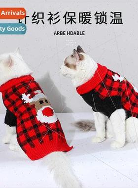Christmas cute jumper puppy dog autumn winter clothes pet sm